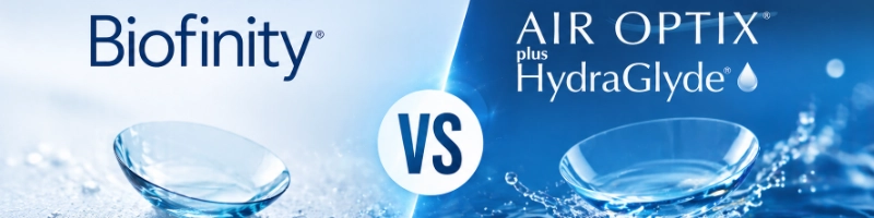 Biofinity vs Air Optix Plus HydraGlyde