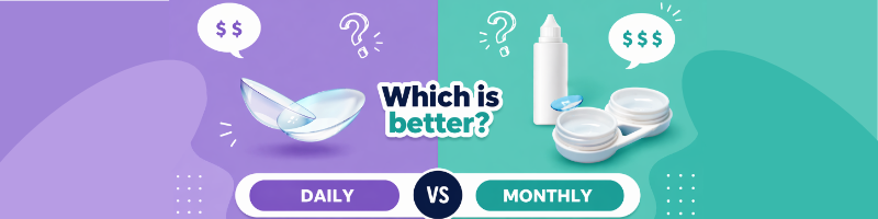 Daily vs Monthly Contact Lenses
